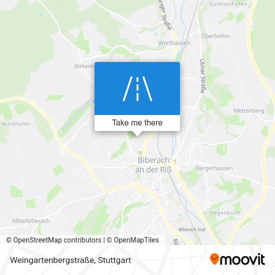 Карта Weingartenbergstraße