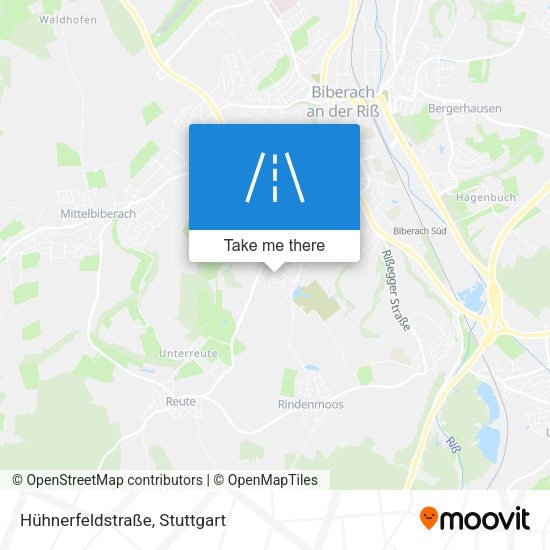 Hühnerfeldstraße map