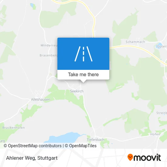 Ahlener Weg map