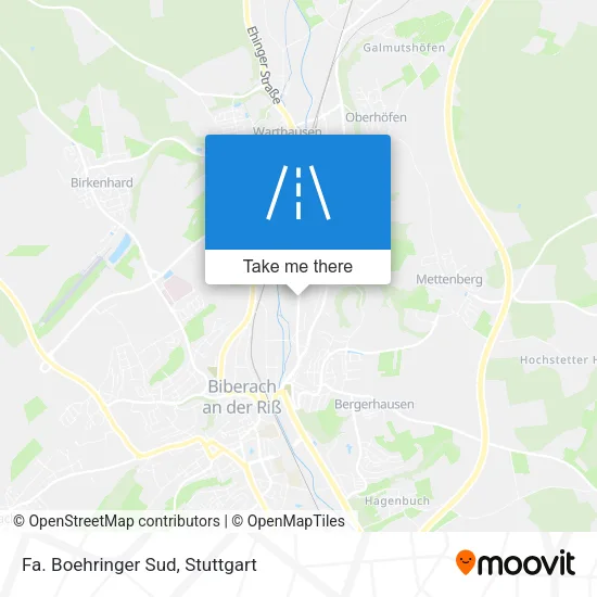 Карта Fa. Boehringer Sud