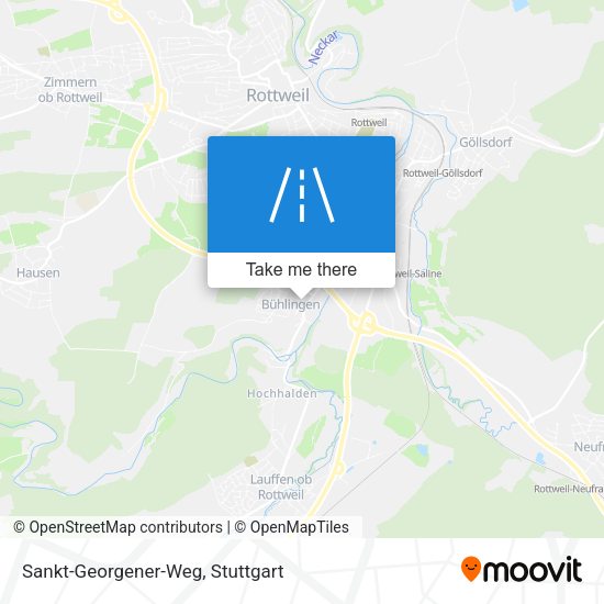 Sankt-Georgener-Weg map