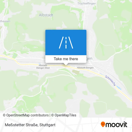 Карта Meßstetter Straße