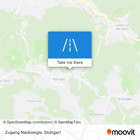 Карта Zugang Nackwegle
