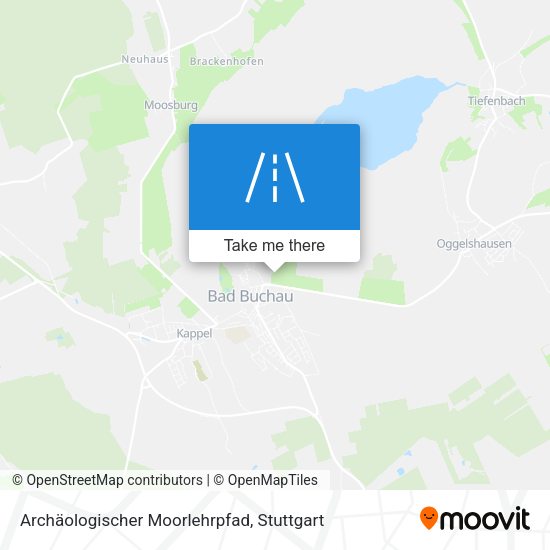 Archäologischer Moorlehrpfad map