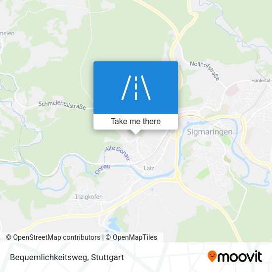 Bequemlichkeitsweg map