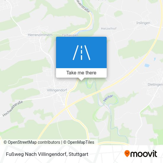 Карта Fußweg Nach Villingendorf