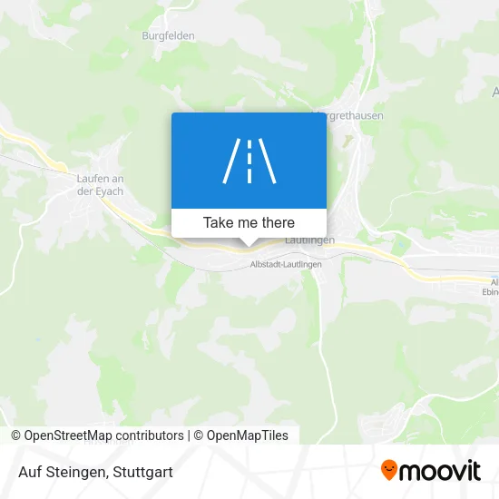 Карта Auf Steingen