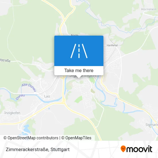 Карта Zimmerackerstraße