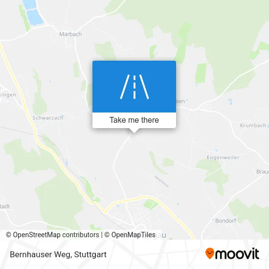 Карта Bernhauser Weg