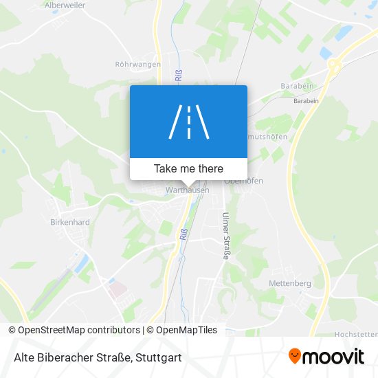 Карта Alte Biberacher Straße