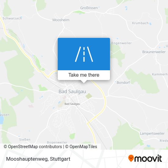 Mooshauptenweg map