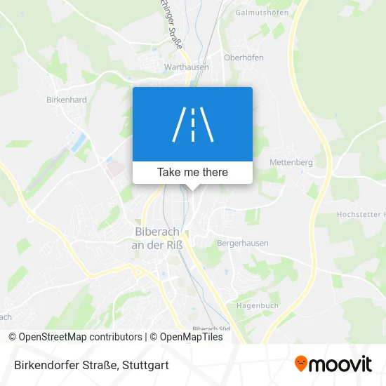 Карта Birkendorfer Straße