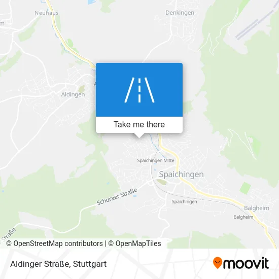 Карта Aldinger Straße