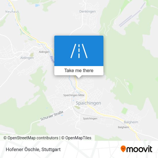 Hofener Öschle map