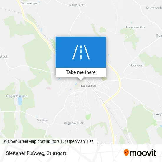 Карта Sießener Fußweg