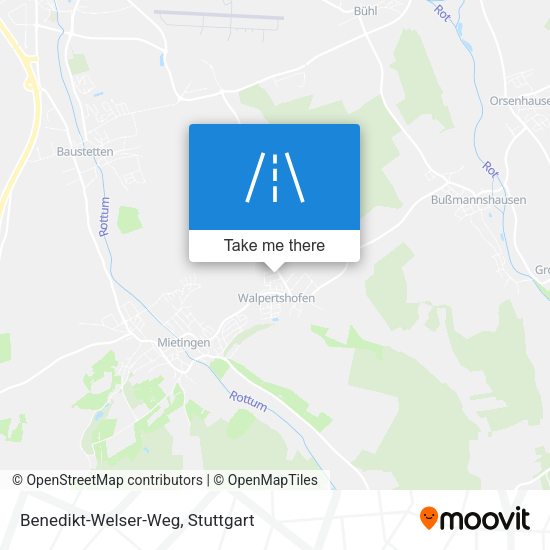 Benedikt-Welser-Weg map