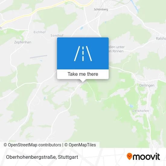 Карта Oberhohenbergstraße