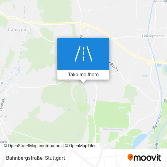 Карта Bahnbergstraße