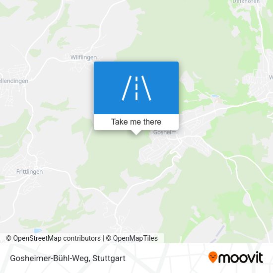 Карта Gosheimer-Bühl-Weg