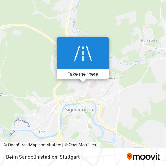 Beim Sandbühlstadion map