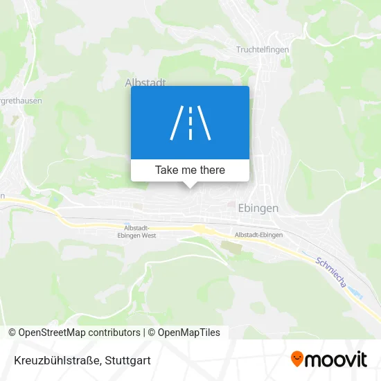 Карта Kreuzbühlstraße