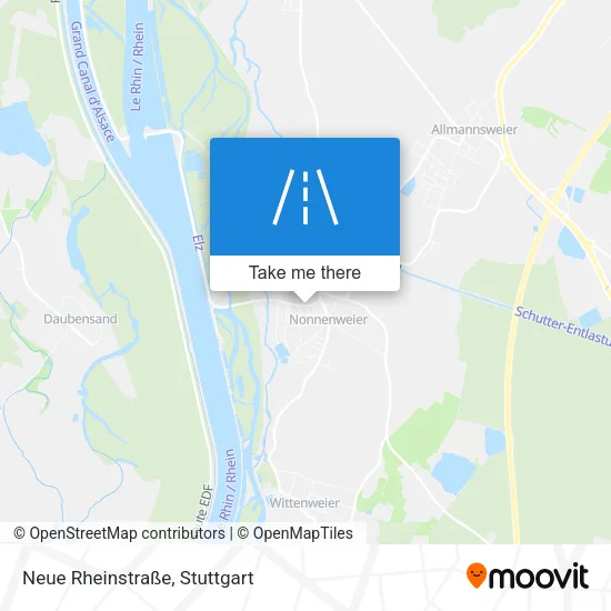 Карта Neue Rheinstraße