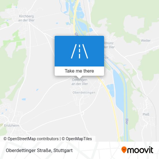 Oberdettinger Straße map