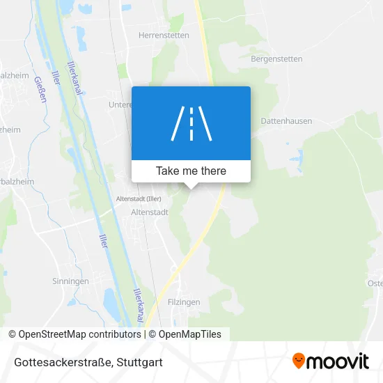 Карта Gottesackerstraße