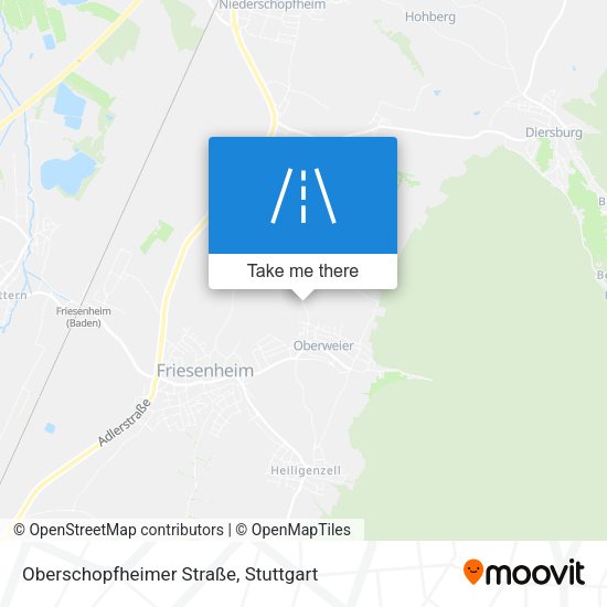 Oberschopfheimer Straße map