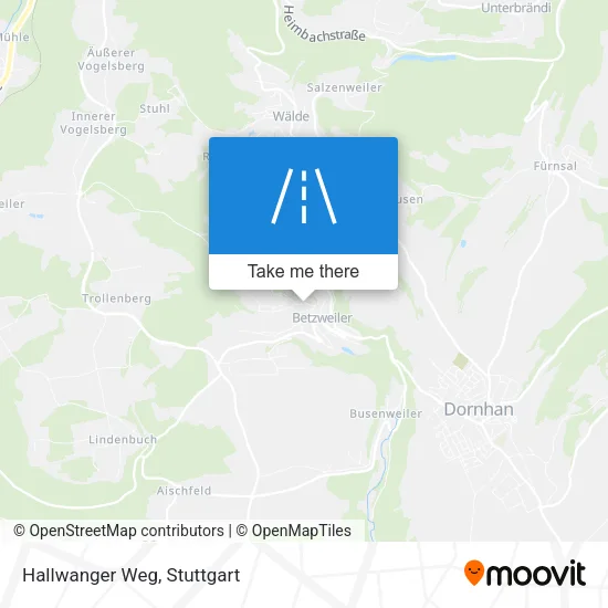 Hallwanger Weg map
