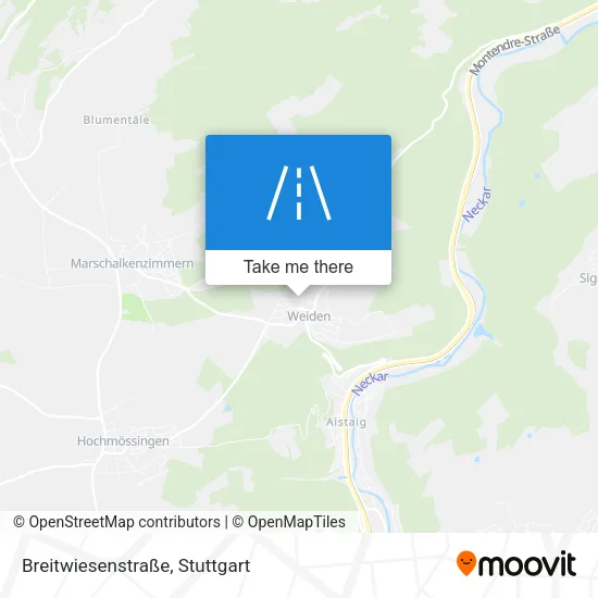 Карта Breitwiesenstraße