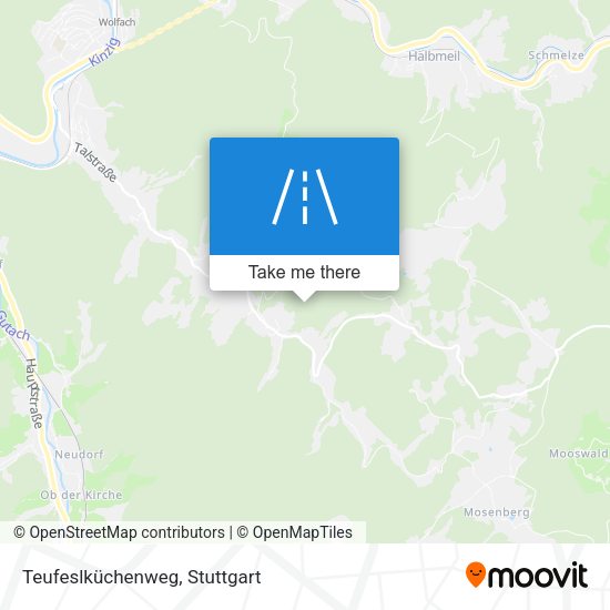 Teufeslküchenweg map