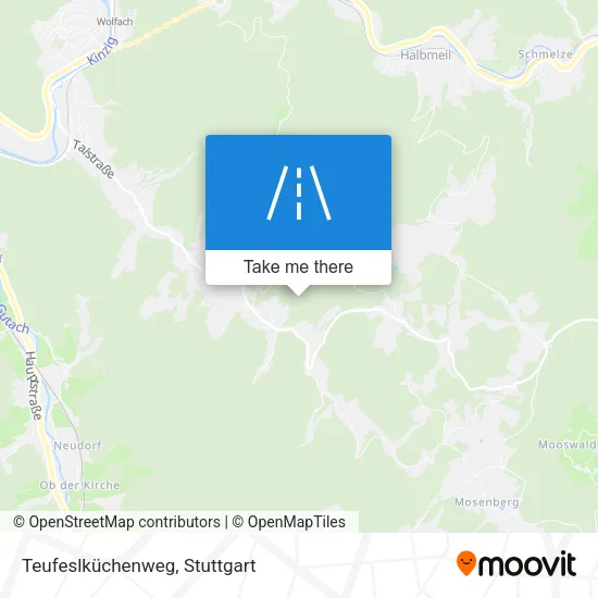 Карта Teufeslküchenweg