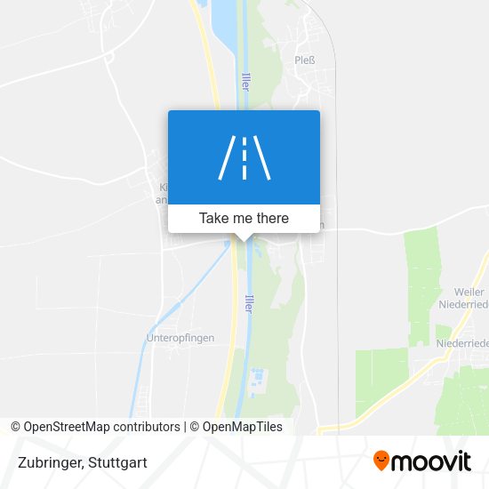 Карта Zubringer