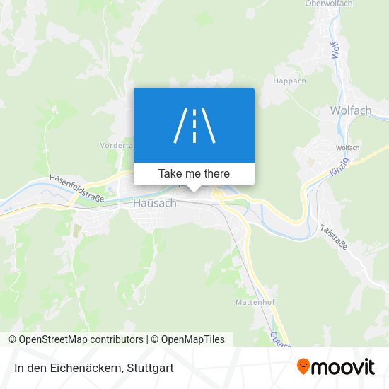 In den Eichenäckern map
