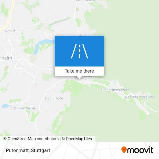 Putenmatt map