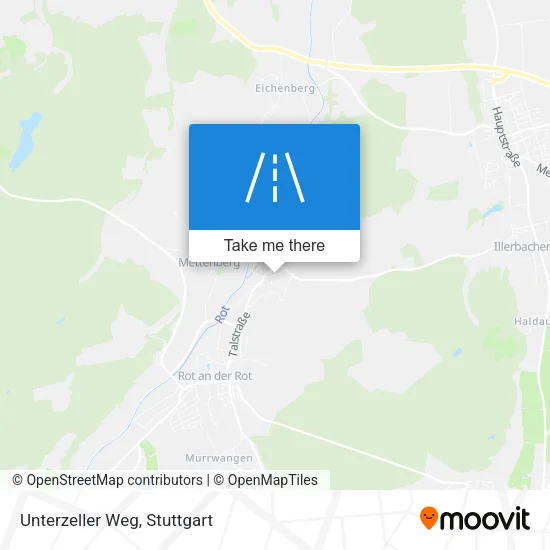 Карта Unterzeller Weg