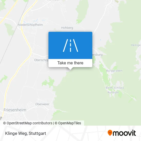 Карта Klinge Weg