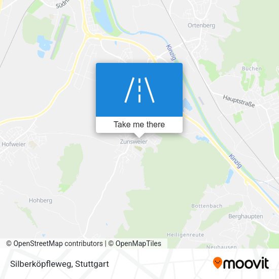 Silberköpfleweg map