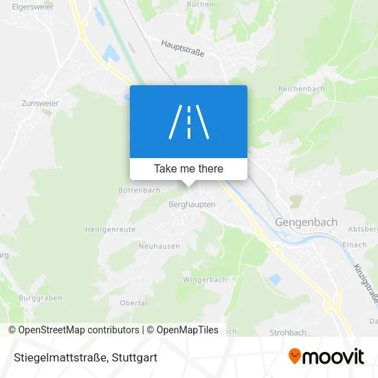 Карта Stiegelmattstraße