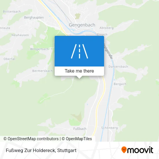 Карта Fußweg Zur Holdereck