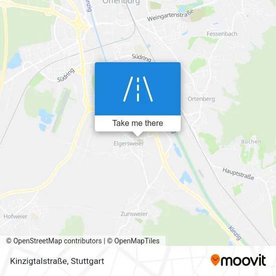 Карта Kinzigtalstraße