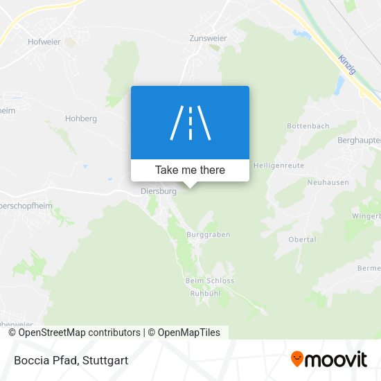 Boccia Pfad map