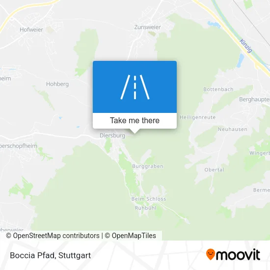 Карта Boccia Pfad