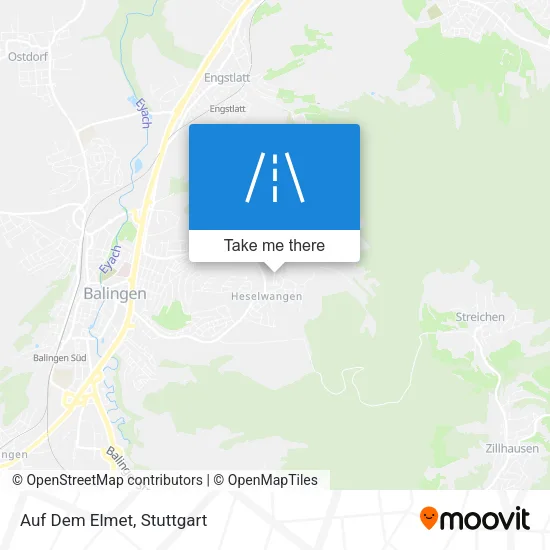 Карта Auf Dem Elmet