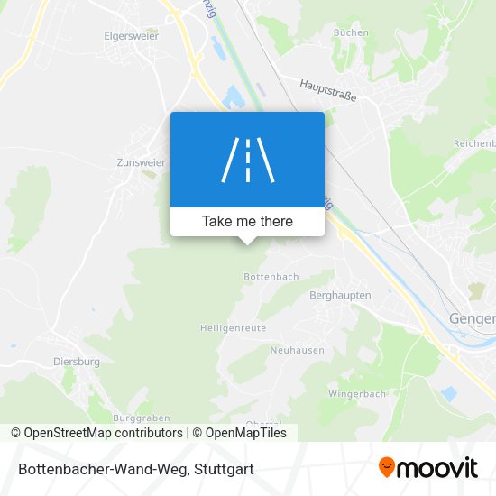Bottenbacher-Wand-Weg map