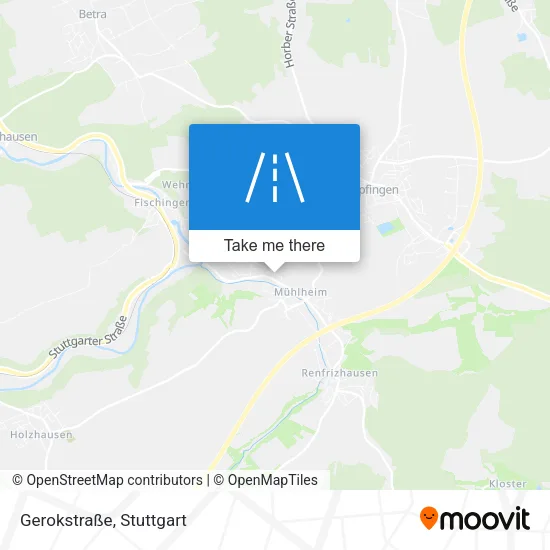 Карта Gerokstraße