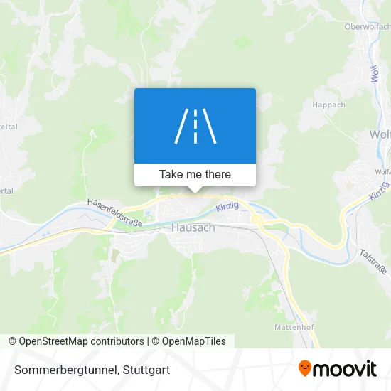 Карта Sommerbergtunnel