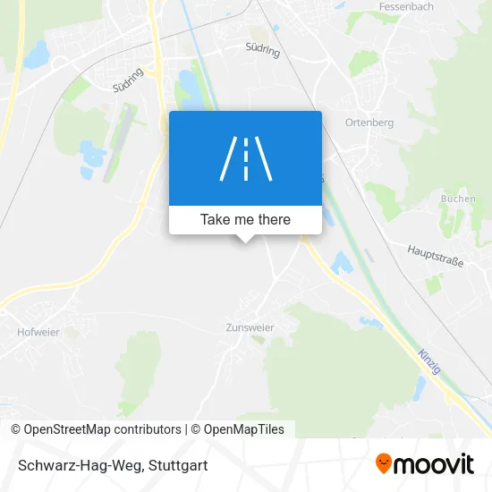 Карта Schwarz-Hag-Weg