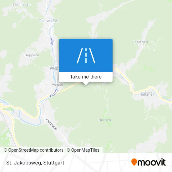 Карта St. Jakobsweg